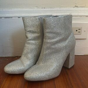 Madden Girl silver booties